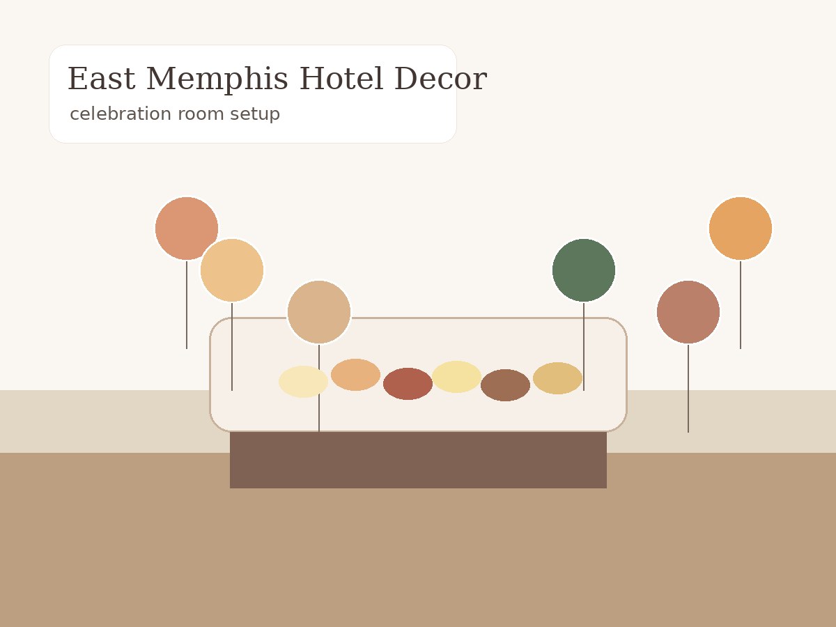 East Memphis hotel room celebration decor setup